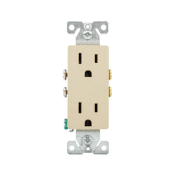 BULK DUPLEX DECORA IVORY COOPER BRAND CONTRACTOR PACK OUTLET