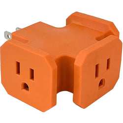 STANLEY ORANGE 3 OUTLET POWER BLOCK CARDED..