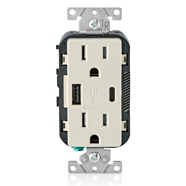 OCTIVIO BRAND DECORA USB-C-A OUTLET TAMPER-PROOF