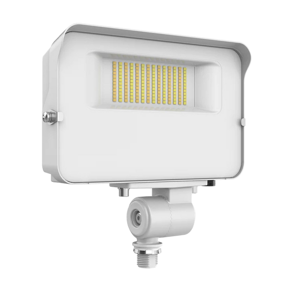 FLOODLIGHT W/PHOTOCELL WHITE WATTAGE AND COLOR SELECTABLE
