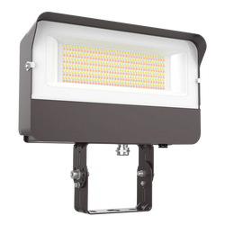 FLOODLIGHT W/PHOTOCELL WHITE WATTAGE AND COLOR SELECTABLE
