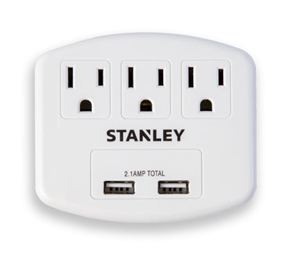 3 OUTLET ADAPTER WITH 2.1A USB PORT ..USB 6 86140 30407 1