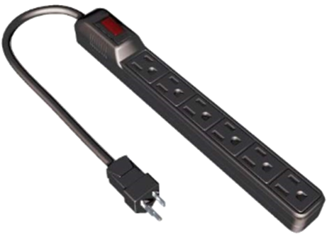 POWER STRIP STANLEY BLACK ! 6 OUTLET 3FT CORD