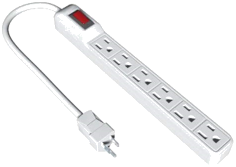 POWER STRIP STANLEY WHITE 6-OUTLET WITH 3FT POWER CORD