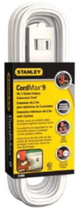 STANLEY WHITE 9FT EXTENSION CORD