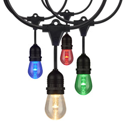 SATCO STRING LIGHTS COLOR CHANGING 24 FT 12 BULBS