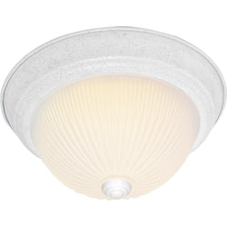 13' DOME FIXTURE WITH WHITE GLASS