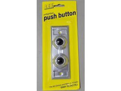 Push Button Chrome Unlighted 2 Bells