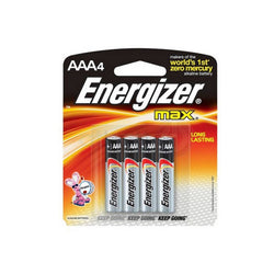Pk.12/24 ENERGIZER AAA 4 PACK