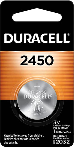 Duracell or Energizer 3V ECR2450 Lithium Coin Battery