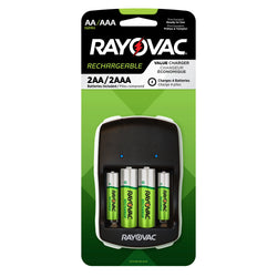 RAYOVAC BATTERY CHARGER FOR AA AND AAA
