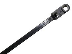 14" BLACK CABLE TIE w/MOUNTING HOLE PK/100