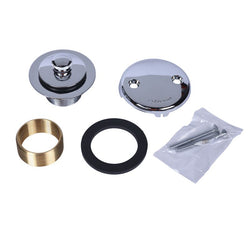 Dearborn® Conversion Kit, Two-Hole Cover Plate, Uni-Lift Stopper with Chrome Finish Trim