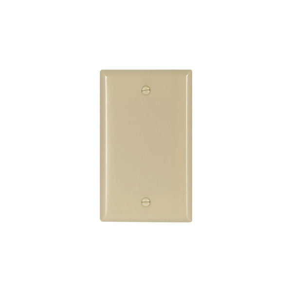 1GANG, 1BLANK, IVORY PLASTIC WALLPLATE