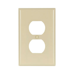 1GANG, 1DUPLEX, MIDI DECORA IVORY PLASTIC WALLPLATE