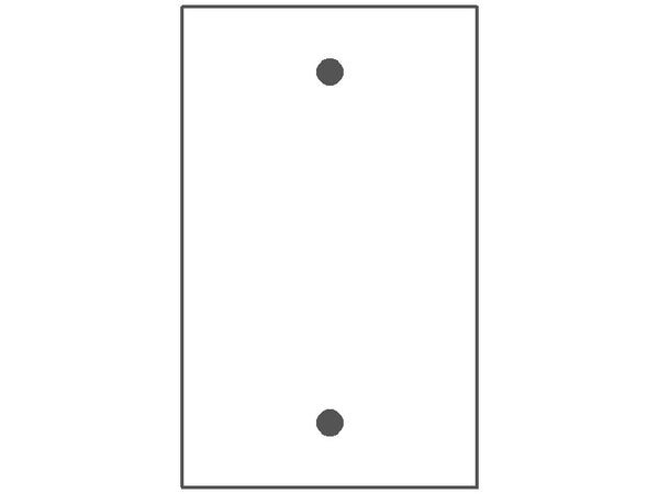 1GANG 1BLANK IVORY METAL WALLPLATE