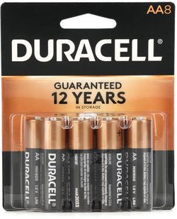 8 PACK AA DURACELL CARD FULL USA