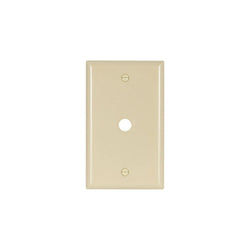 1GANG, 1PHONE, 1COAXILE IVORY PLASTIC WALLPLATE