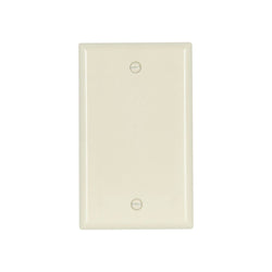 1GANG, 1BLANK, ALMOND PLASTIC WALLPLATE