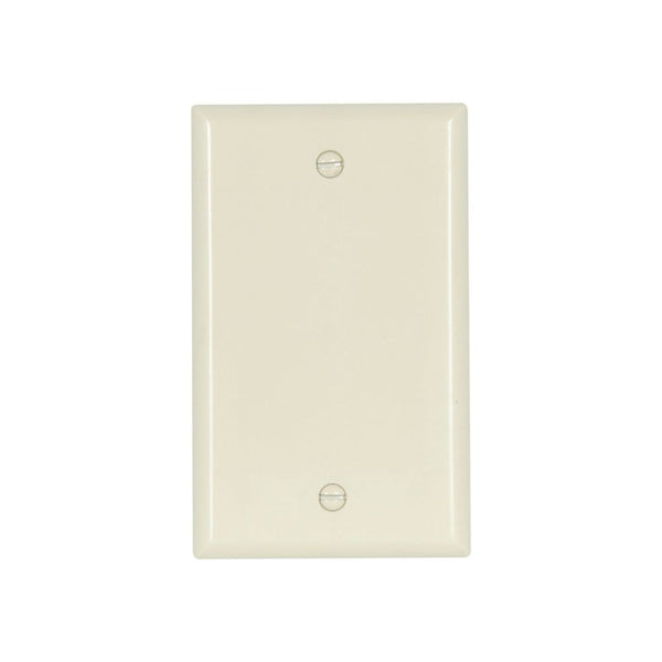 1GANG, 1BLANK, ALMOND PLASTIC WALLPLATE