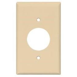 1GANG, 1SINGLE, IVORY PLASTIC WALLPLATE