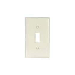 1GANG, 1TOGGLE, ALMOND PLASTIC WALLPLATE