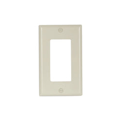 1GANG, 1DECORA, ALMOND PLASTIC WALLPLATE