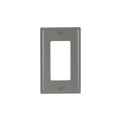 1GANG, 1DECORA, GREY PLASTIC WALLPLATE