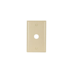 1GANG, 1BELL HOLE, IVORY PLASTIC WALLPLATE