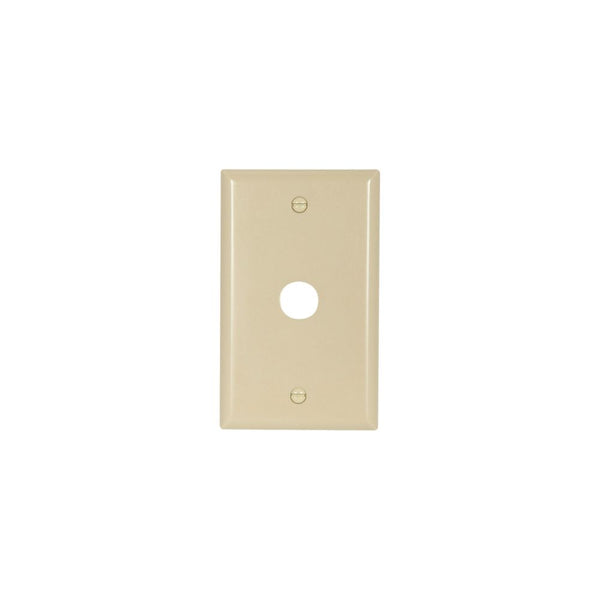 1GANG, 1BELL HOLE, IVORY PLASTIC WALLPLATE