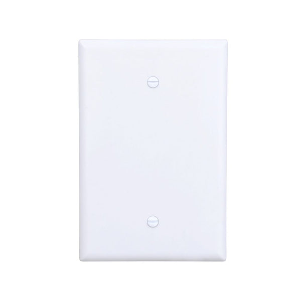 1GANG, 1BLANK, WHITE PLASTIC OVERSIZE WALLPLATE