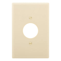 1GANG, 1SINGLE, IVORY PLASTIC OVERSIZE WALLPLATE