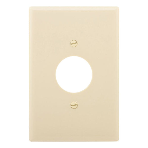 1GANG, 1SINGLE, IVORY PLASTIC OVERSIZE WALLPLATE