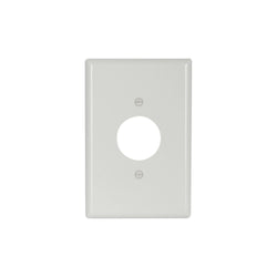 1GANG, 1SINGLE, WHITE PLASTIC OVERSIZE WALLPLATE