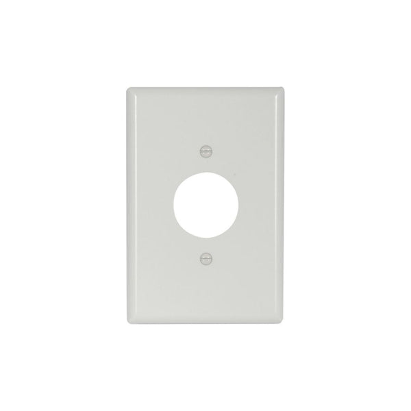 1GANG, 1SINGLE, WHITE PLASTIC OVERSIZE WALLPLATE