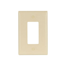 1GANG, 1DECORA, IVORY PLASTIC OVERSIZE WALLPLATE