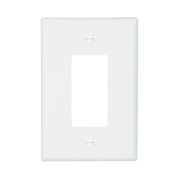 1GANG, 1DECORA, WHITE PLASTIC OVERSIZE WALLPLATE