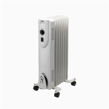 (32550) WHITE DELUXE OIL FILLED RADIATOR HEATER..1200W (OLD# CZ7007)