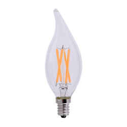 GOODLITE LED 3.5W= 40W CHANDELIER FLAME TIP 2700K DIMMABLE (83380)