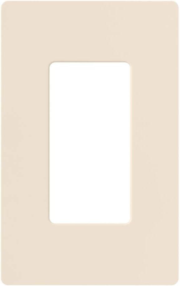 1GANG SCREWLESS 1DECORA WALLPLATE ALMOND