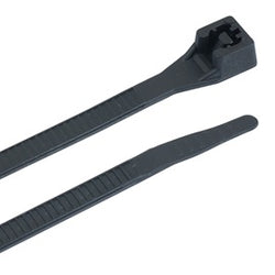 Cable tie, 8", 75lb, Black; 100/bag, 10 Bags/Master