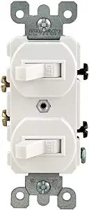 COMBO DEVICE DOUBLE TOGGLE WHITE
