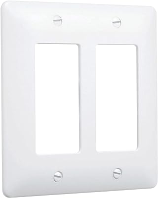 2GANG 2DECORA POLISHED CHROME CARDED WALLPLATE