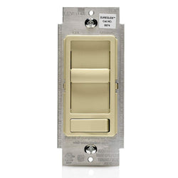 LEVITON DIMMER FOR LED AND CFL AND INCAND 1 WAY & 3 WAY IVORY