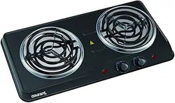 HOT PLATE DOUBLE BURNER BLACK 1700W