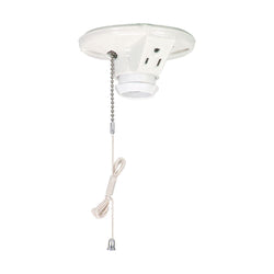 LAMPHOLDER COOPER WITH PULL CHAIN & GROUND OUTLET