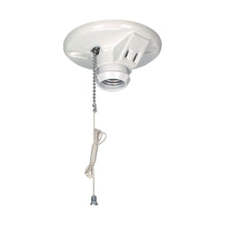 LAMPHOLDER COOPER WITH PULL CHAIN & 2 PRONG OUTLET