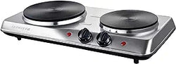 HOT PLATE DOUBLE BURNER STAINLESS 1700W