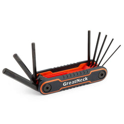 ASK-74209-8 PC FOLDING SAE METRIC HEX KEY SET