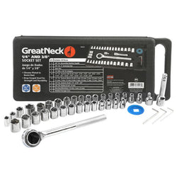 ASK-74213-NEW 40 PIECE SOCKET SET WITH HANDLE